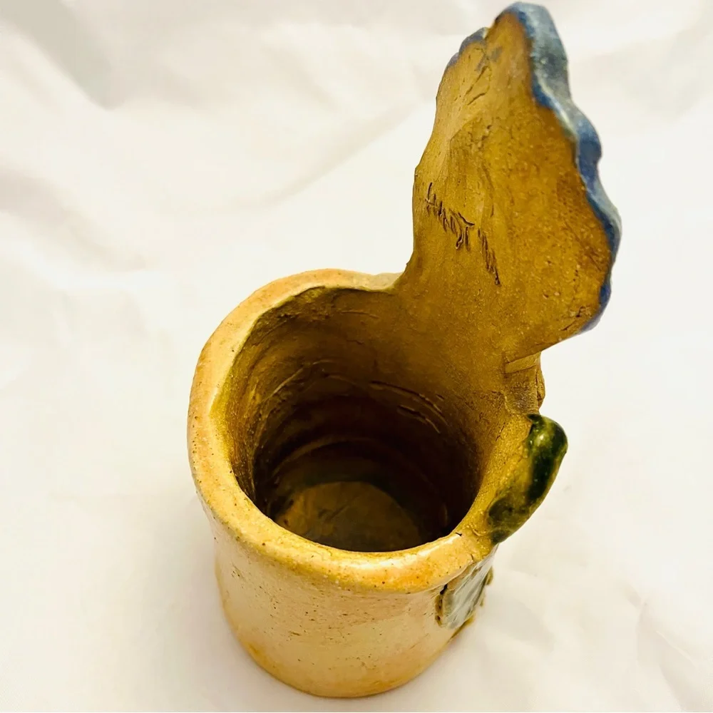 Max Hindt California Pottery, Duck/Chicken Planter, Utensil Holder, VTG EUC
